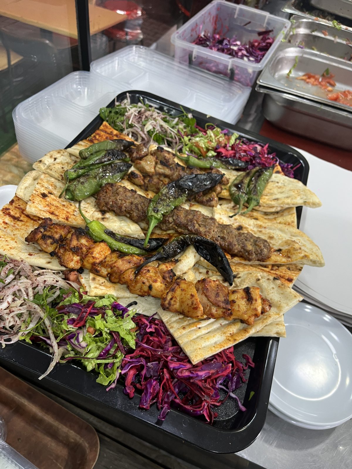 Kebab on grill